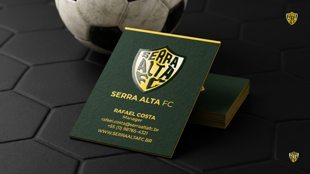 Cartões de visita institucionais Serra Alta FC